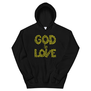 God is Love w/yellow..Unisex Hoodie