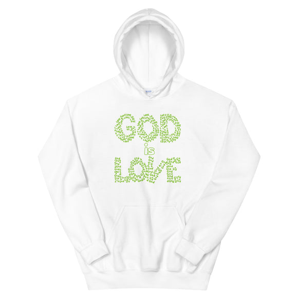 God is Love w/green..Unisex Hoodie