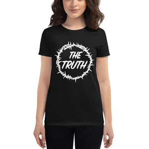 Women's The Truth logo in white short sleeve t-shirt