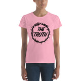 Women's The Truth logo in black short sleeve t-shirt