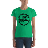 Women's The Truth logo in black short sleeve t-shirt