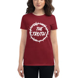Women's The Truth logo in white short sleeve t-shirt